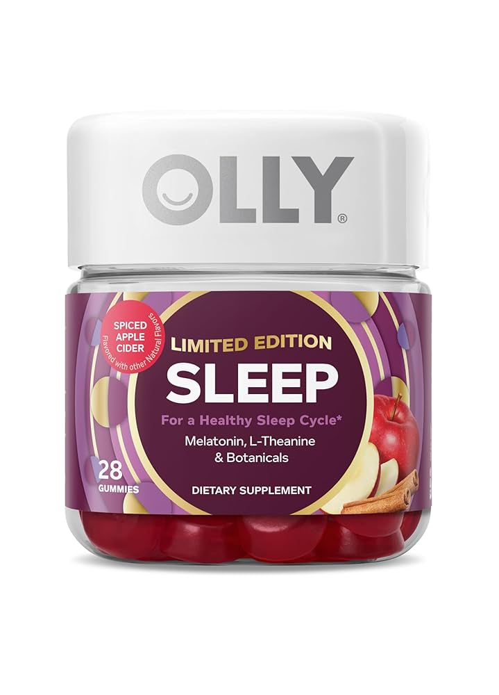 OLLY Gomitas para dormir, edición limitada, melatonina, L-teanina, botánicos, sidra de manzana con especias - 28 unidades
Opción Amazon