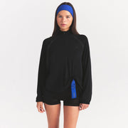 NikeSKIMS Stretch knit long sleeve half zip