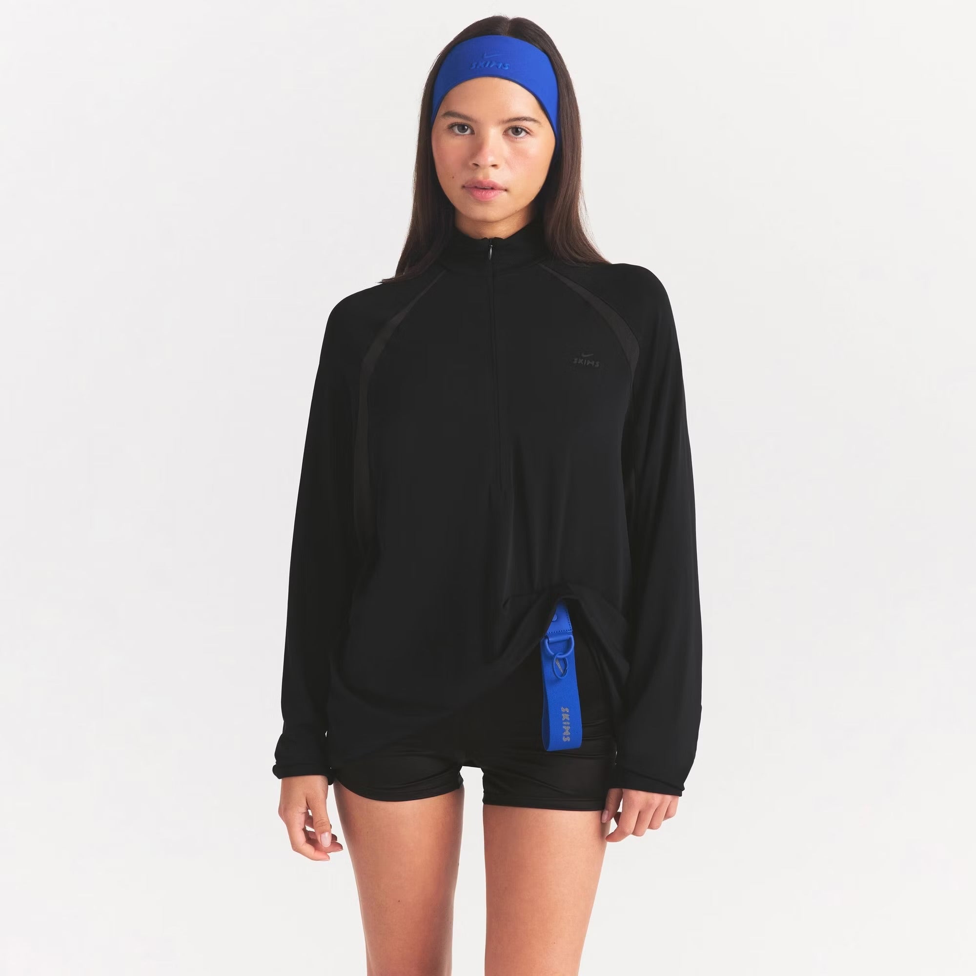 NikeSKIMS Stretch knit long sleeve half zip