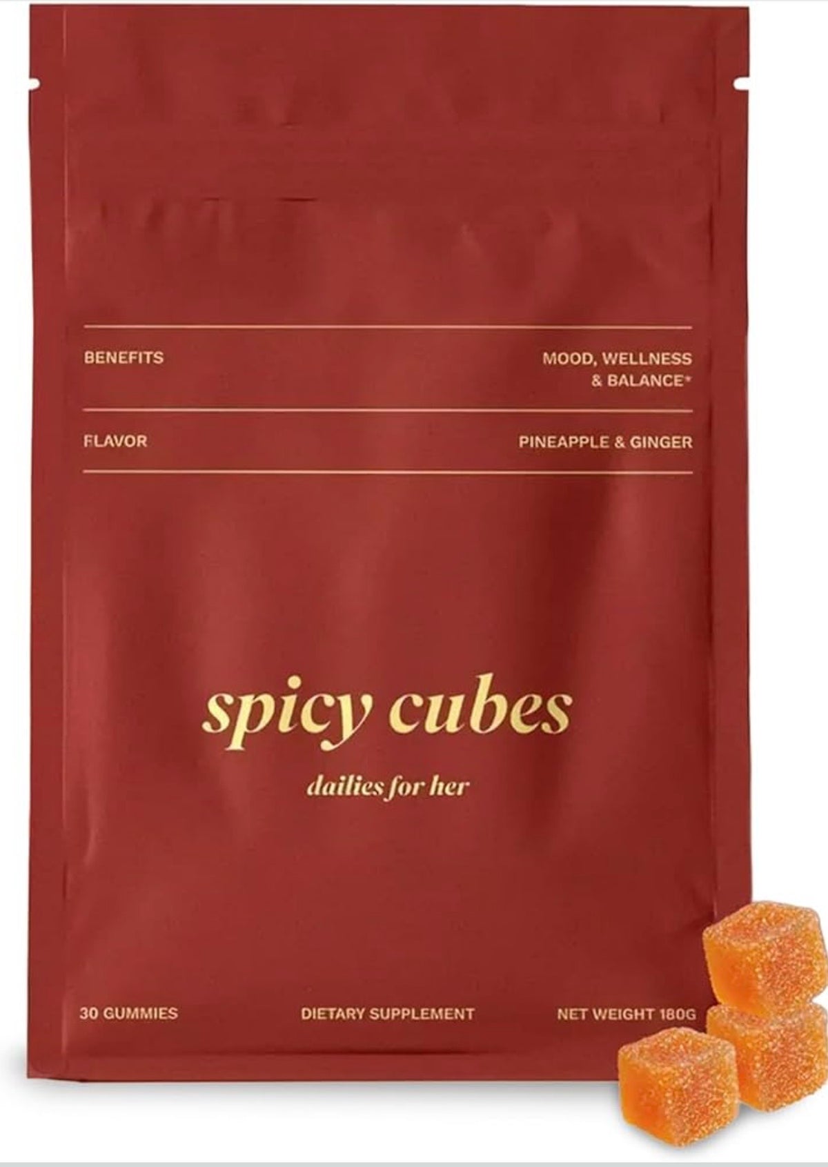 Spicy cubes en gomitas, 30 unidades