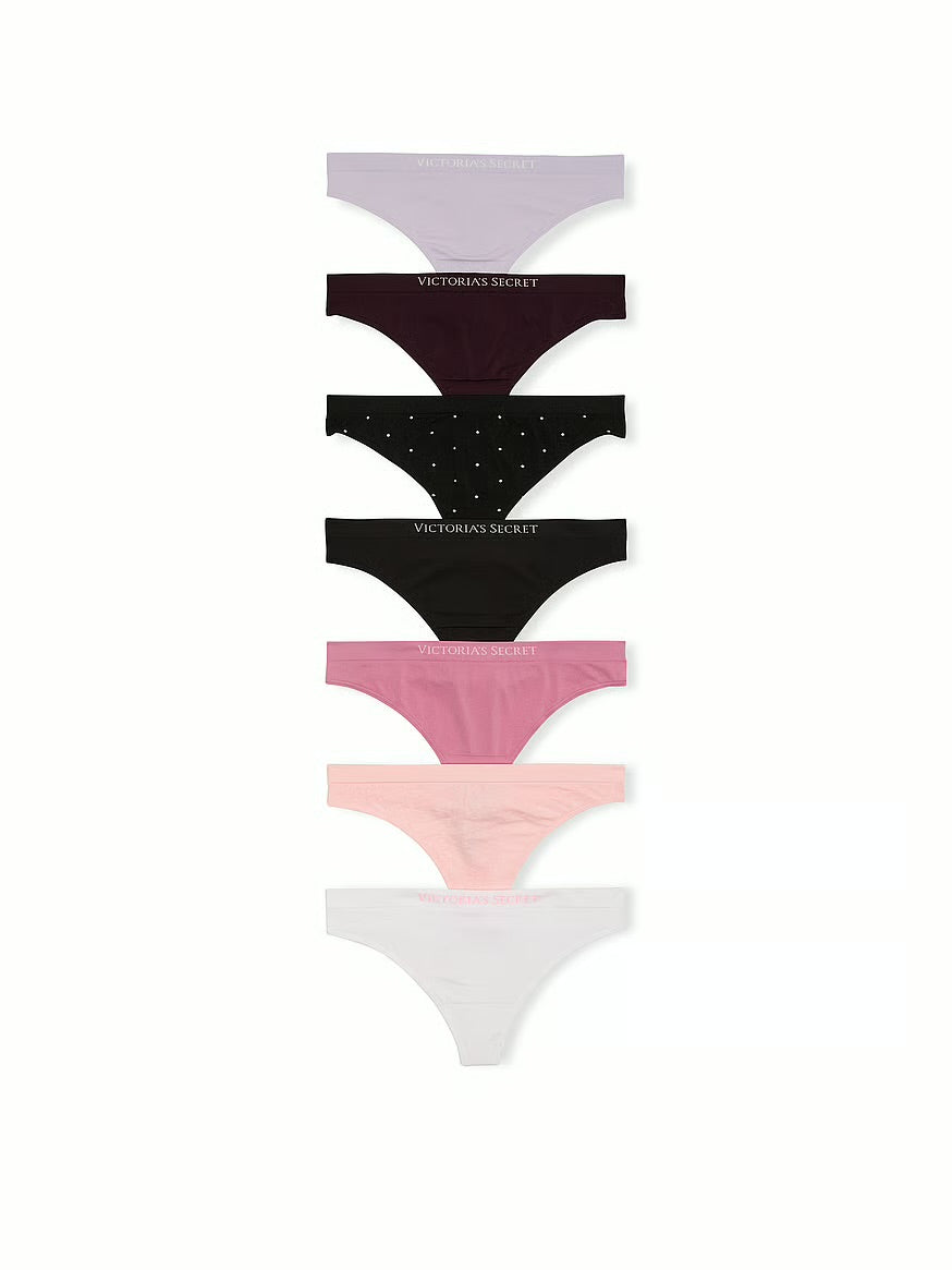 7 pack seamless thong panties VS