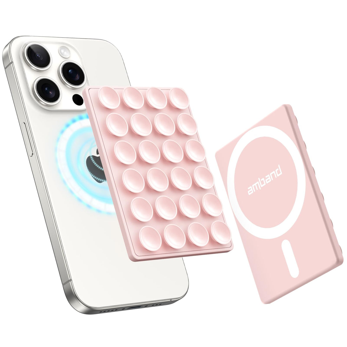 amband soporte de silicona con ventosa telefono mag safe