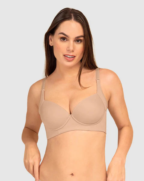011970 Brasier de realce suave y cubrimiento alto en sisa y espalda Cover Bra LEONISA