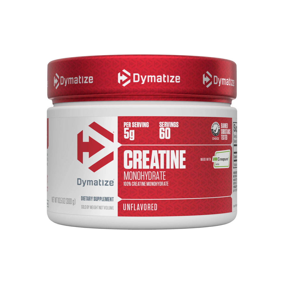 Dymatize, monohidrato de creatina, 60 porciones