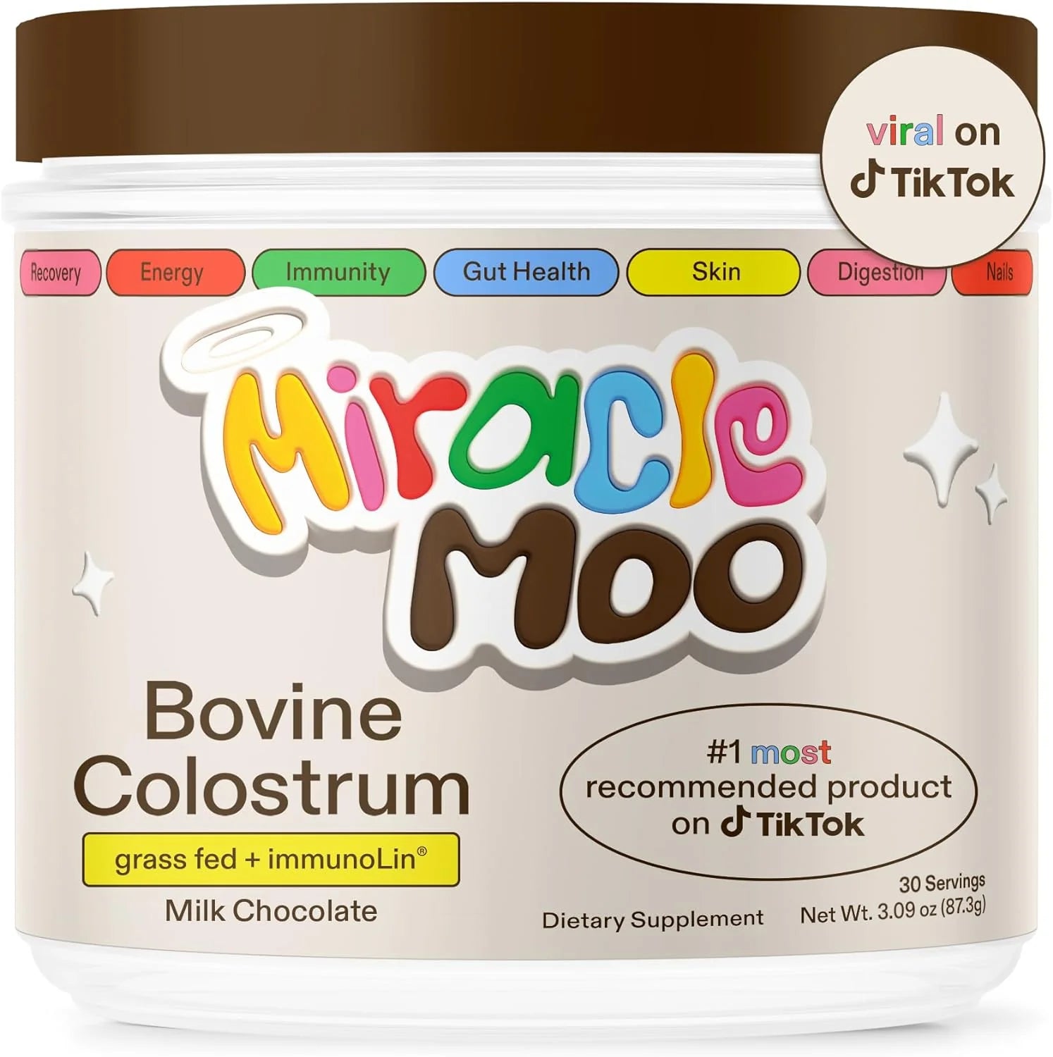 Miracle Moo Chocolate. Calostro bovino 87g