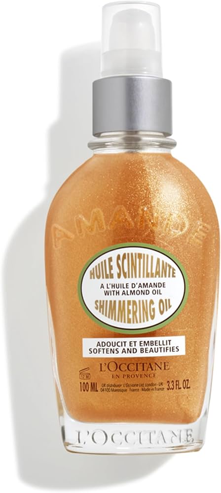 Loccitane, aceite corporal brillante de almendra, 100 ml