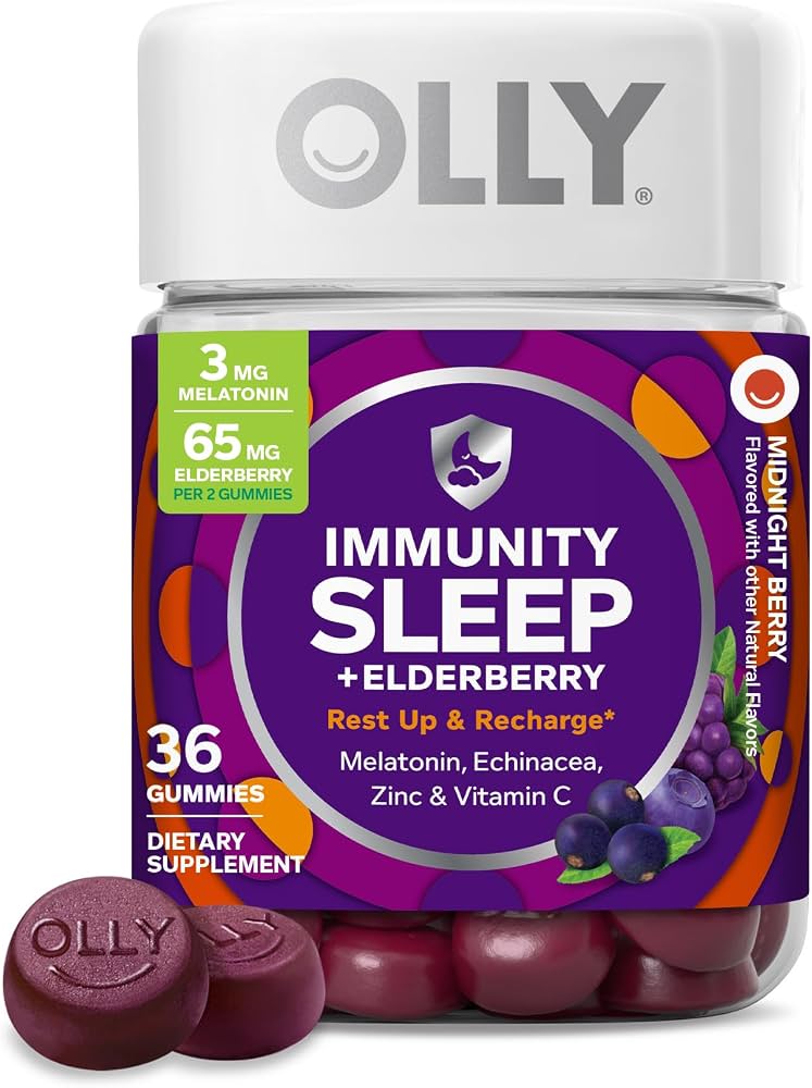 Olly, immunity sleep + elderberry , 36 gomitas