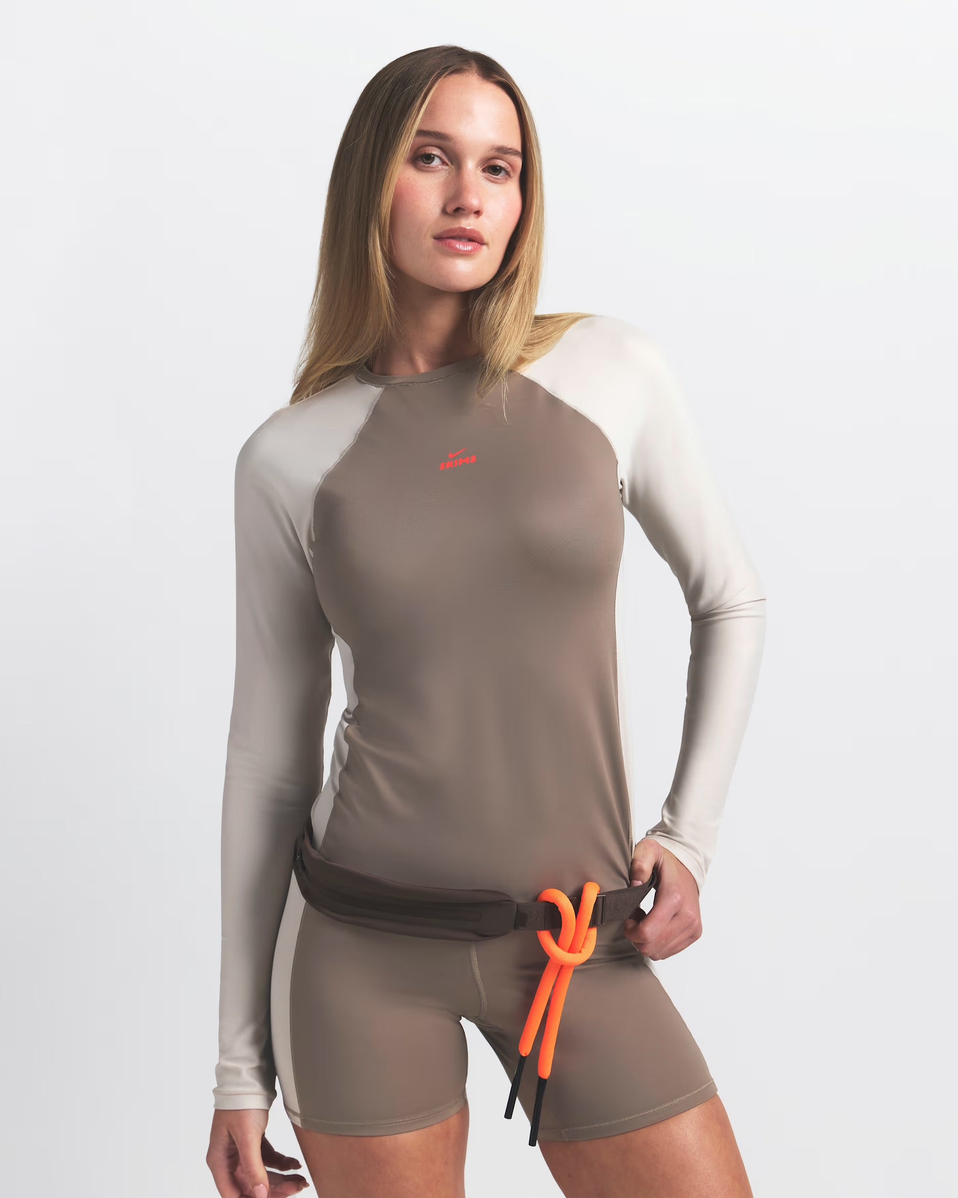 NikeSKIMS long sleeve crew neck top