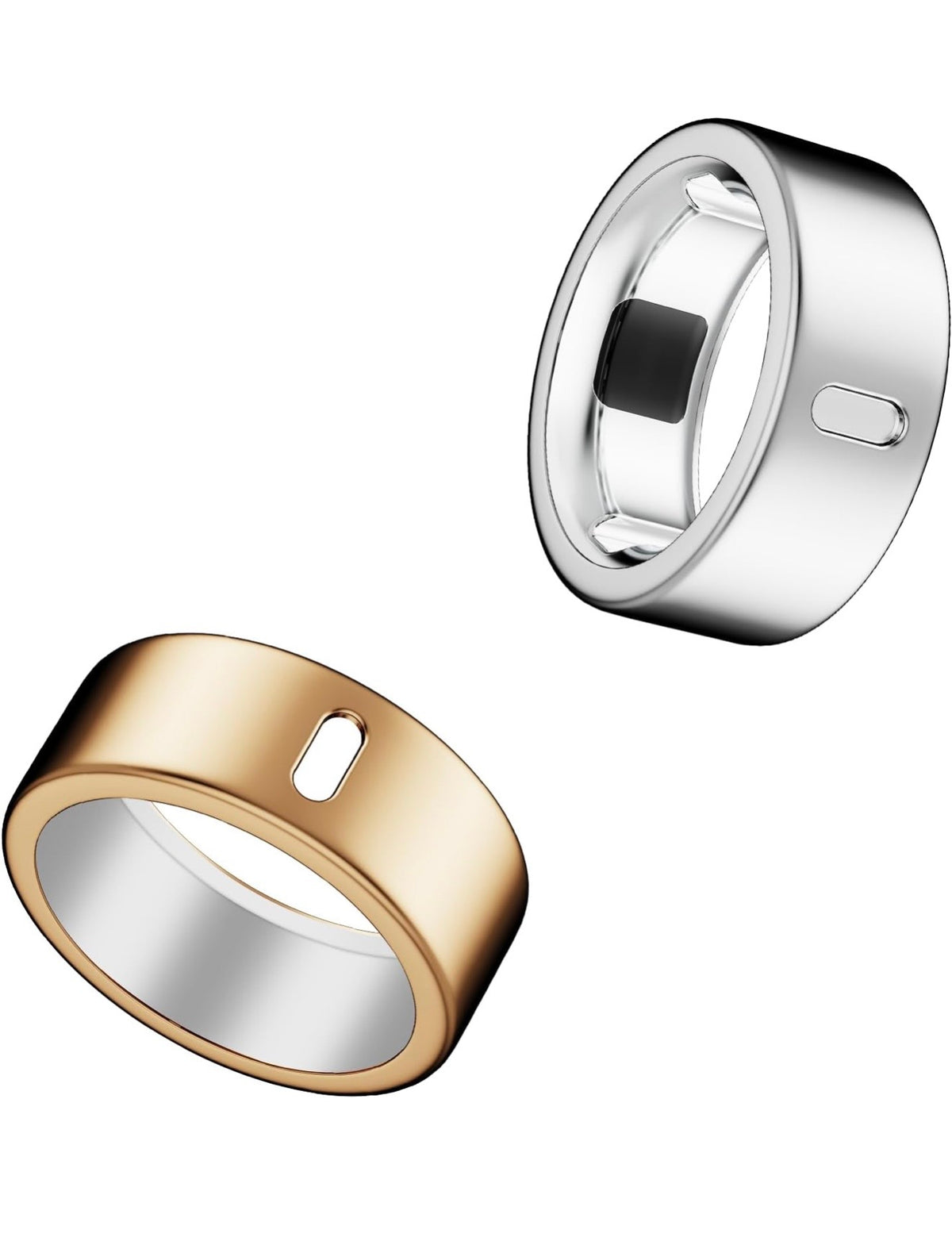 Funda compatible Oura ring 4 Plata y rose Gold (2 unidades)