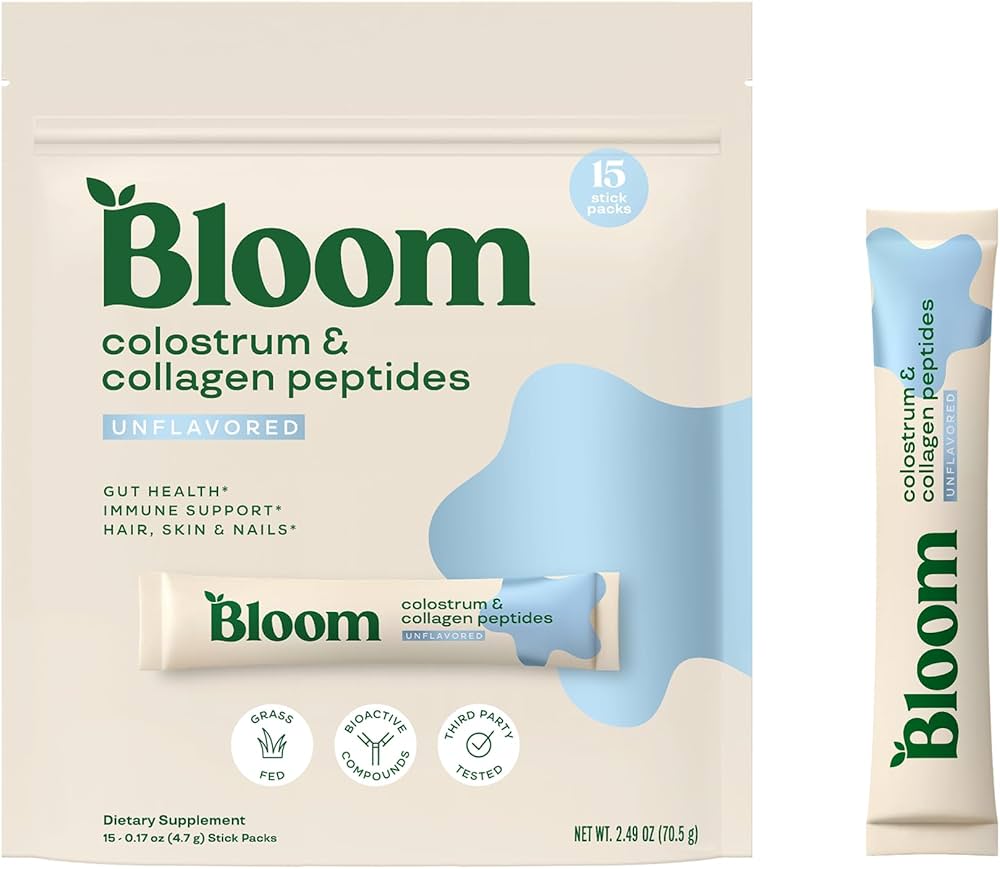 Bloom, calostro bovino en sobre, 15 unidades