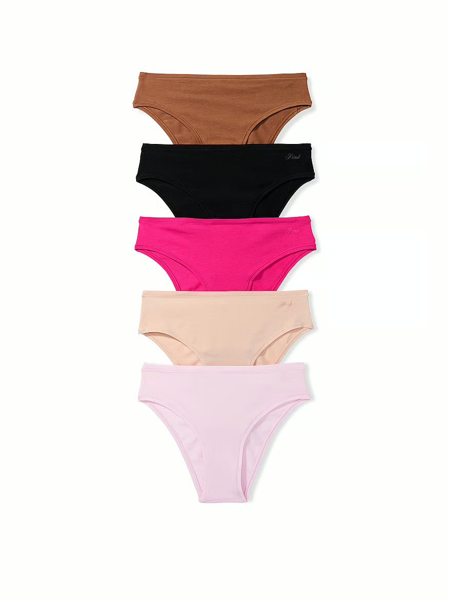 PINK 5 pack panties cheeky algodón