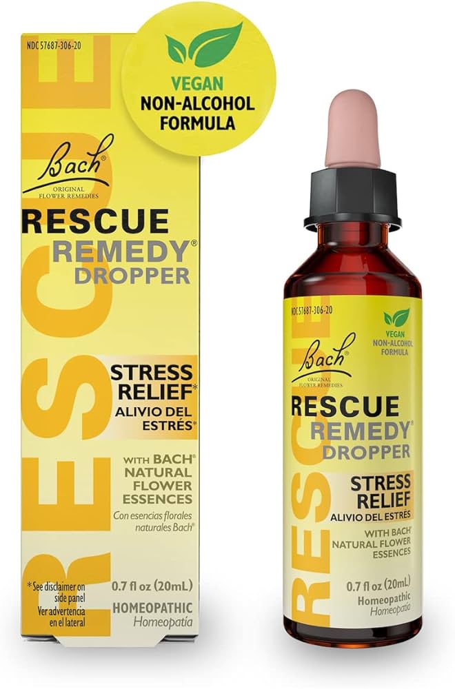 Bach, Rescue remedy en gota para el estrés, 20 ml