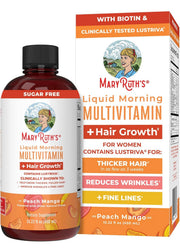 MaryRuth's Suplemento multivitamínico multimineral para mujeres + vitaminas para el crecimiento del cabello, 450 ml