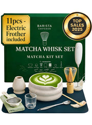 BARISTA EMPEROR® MATCHA WHISK SET PREMIUM 11 piezas