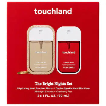 TOUCHLAND Special edition Bright nights hand sanitizer 2 pack + case