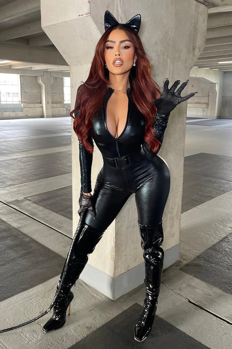 Disfraz de gatubela fashion Nova