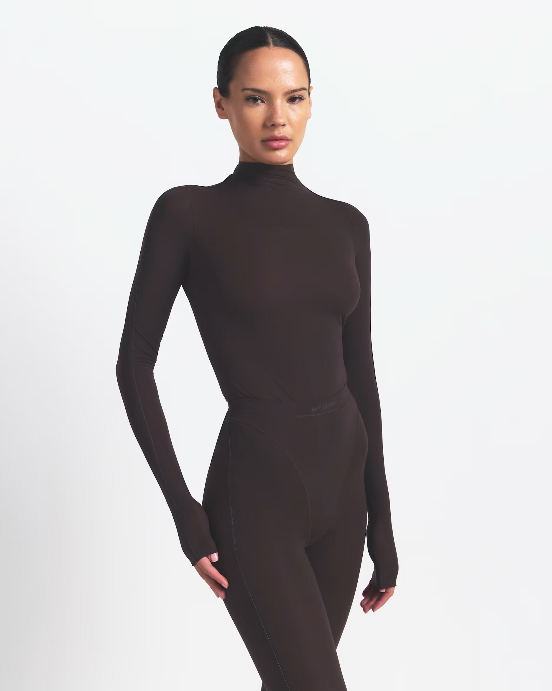 Mock neck long sleeve top NikeSKIMS