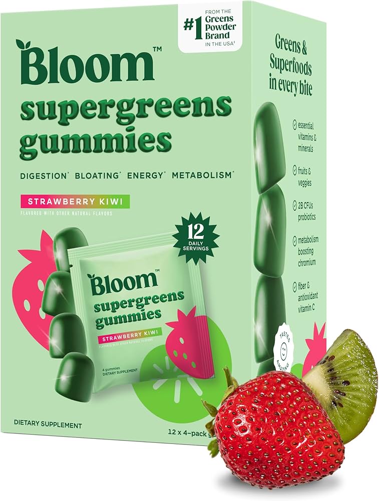 Bloom, Gomitas  Super Greens, 12 servicios