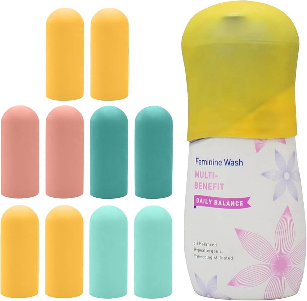 Funda de siliconas para botellas anti derrame, 10 unidades