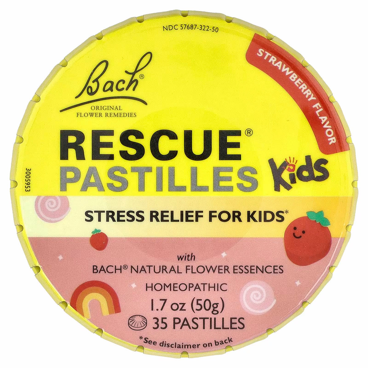 Rescue caramelos para niños para el estrés, 35 unidades