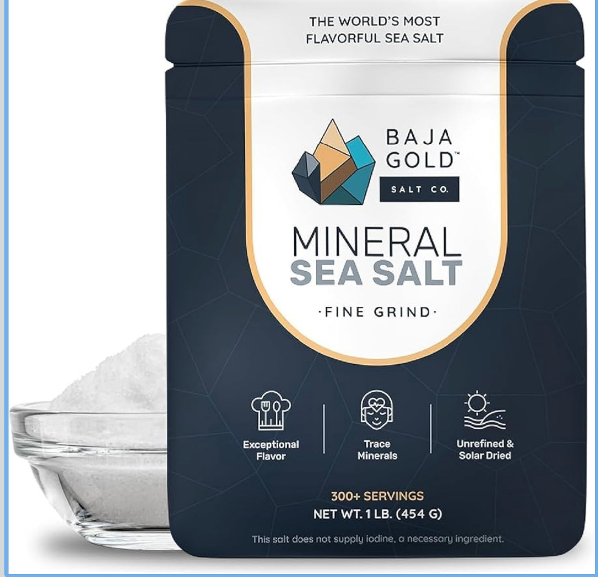Baja Gold, Sal marina mineral, 454gr