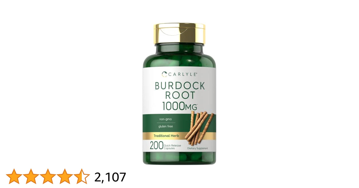 Burdock root 1000mg. Carlyle. 200 cápsulas