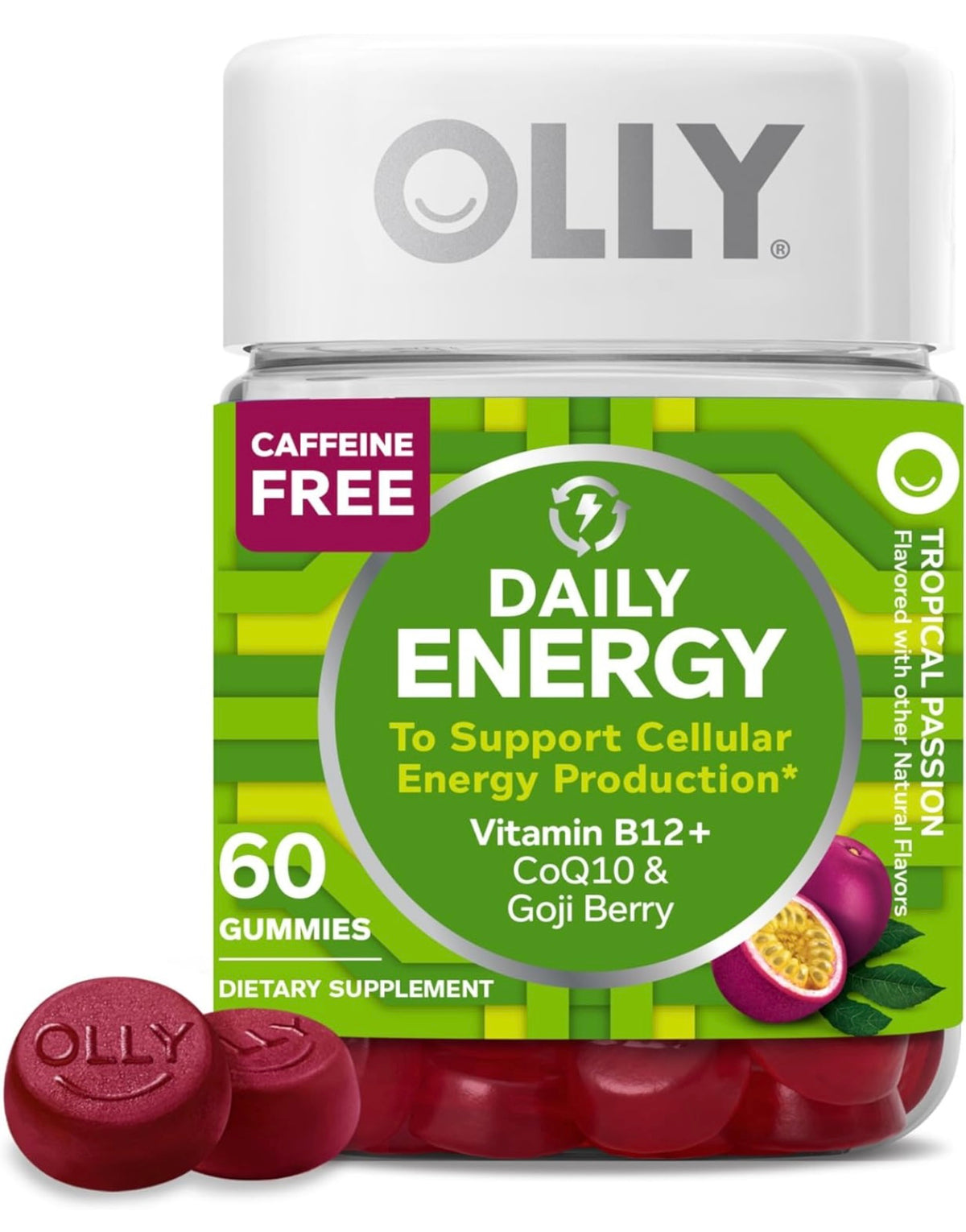 Olly, energía diaria gomitas, 60 unidades