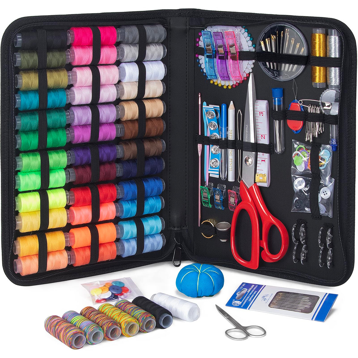 Kit de costura grande para adultos, 251 piezas