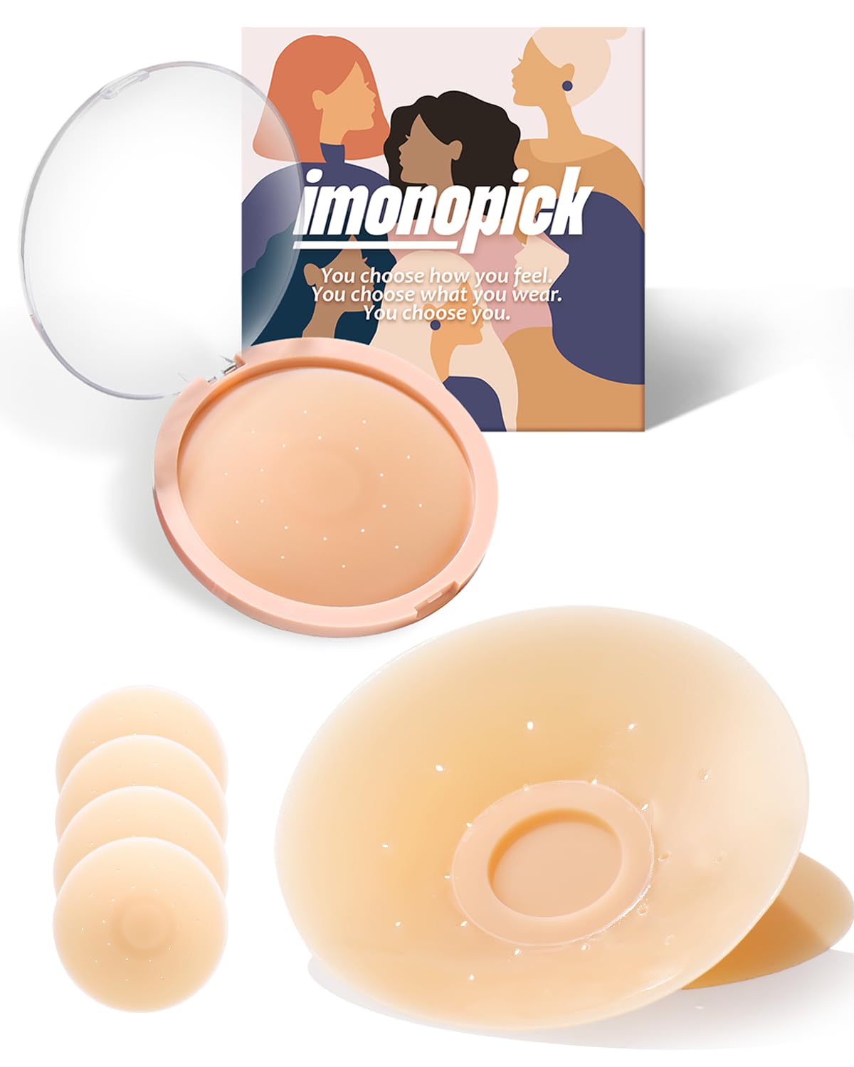 IMONOPICK tapa pezones para mujer, 2 pares