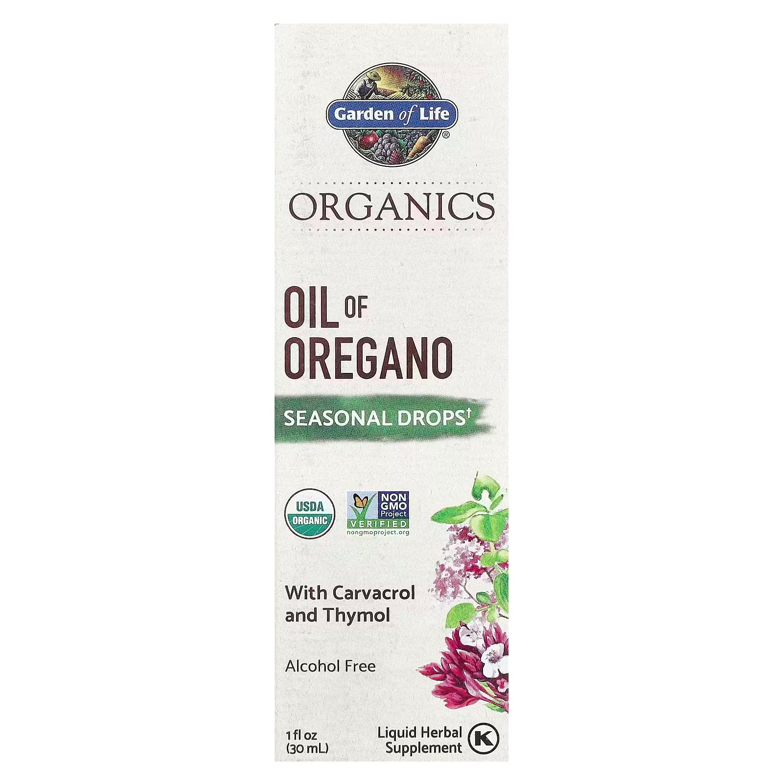 Aceite de orégano en drops. ORGANICS