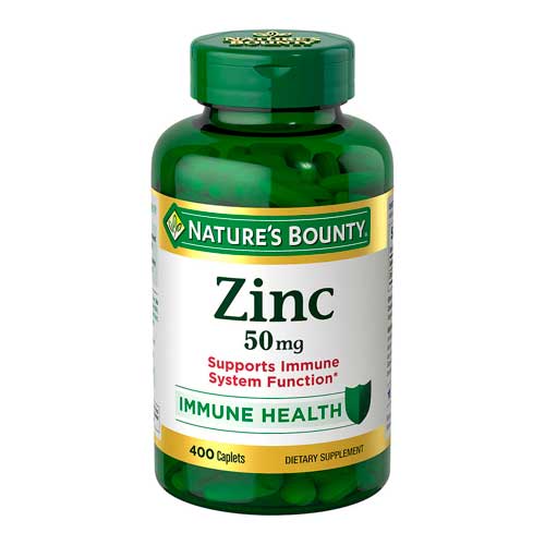 Zinc nature’s bounty 50mg. 400 cápsulas
