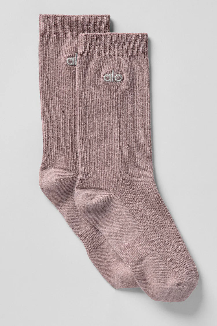 Unisex Half-Crew understated sock Alo yoga