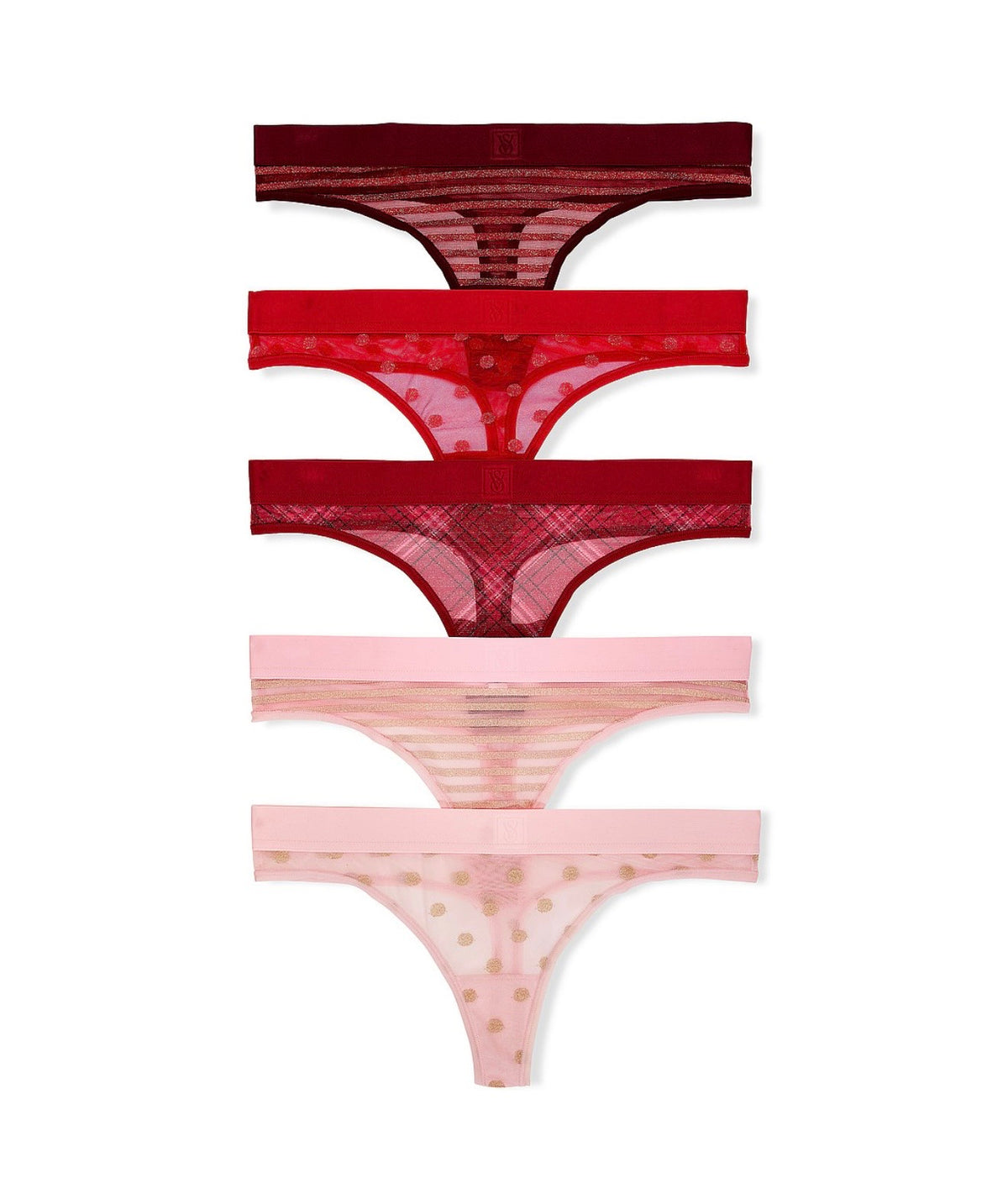 VS, pantys san Valentín 5 pack