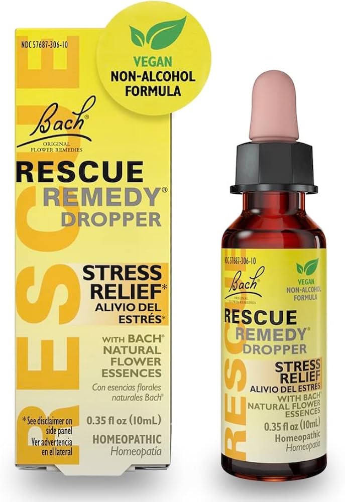 Bach Rescue remedy líquido, alivio de estrés, 10 ml