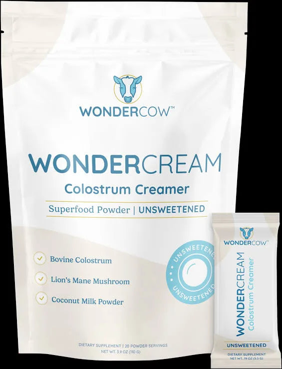 Wondercow, calostro en polvo sobre, 30 porciones