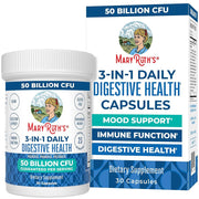 Mary Ruth Organics Probióticos 3 en 1 para la salud digestiva | Prebióticos y postbióticos | Suplemento de salud intestinal para mujeres y hombres | Probióticos en polvo para mujeres | Apoyo