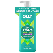 OLLY Gel de baño Revive Repara tu barrera cutánea y revive tu vibración, 17 onzas