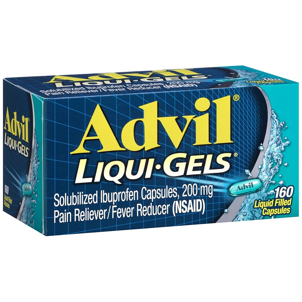 Advil Liqui-Gels Minis - Disipador de dolor, reductor de fiebre, cápsula rellena de líquido