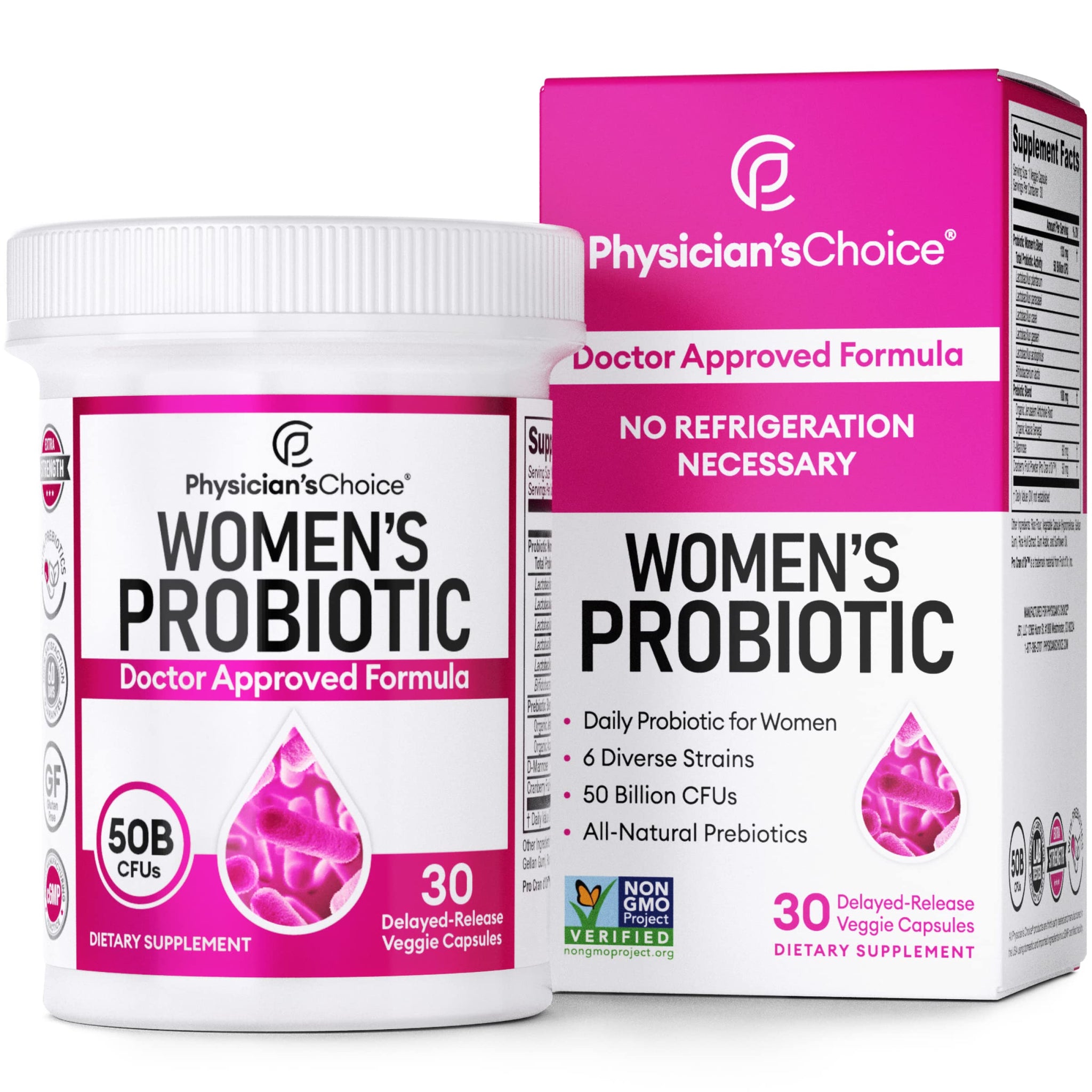 Probióticos para mujer physicians choice 30 cápsulas