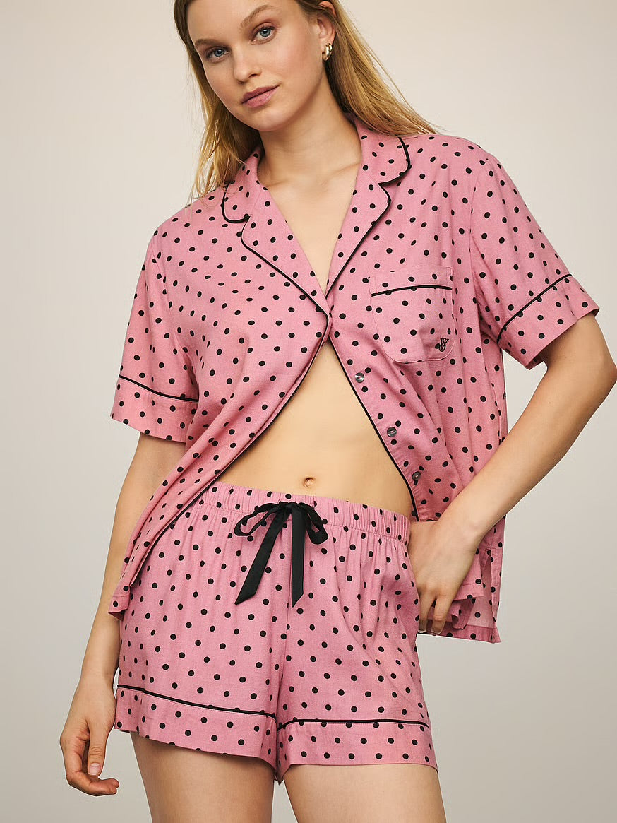 VS Cotton flannel short pajama set
