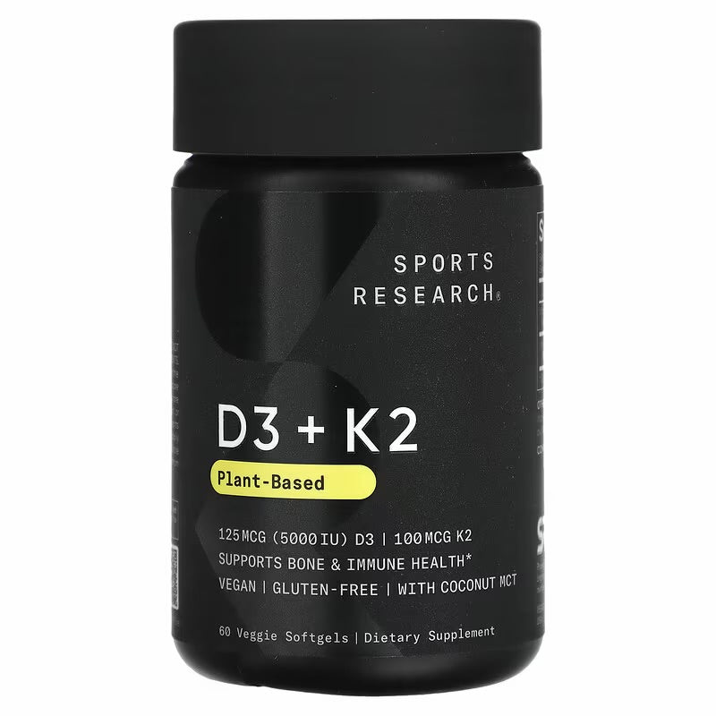 Sport research D3 + k2, 60 cápsulas