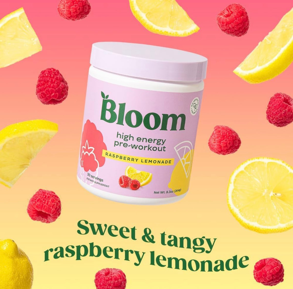 Bloom Nutrition Preentrenamiento de alta energía keto, mezcla de bebida sin azúcar, 30 servicios