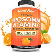 Nutrivein liposomal vitamina C 1650 mg, 180 cápsulas
