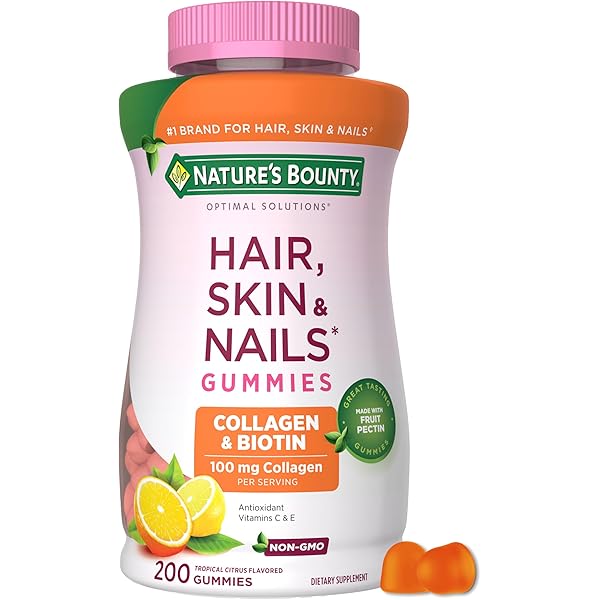 Natures bounty, Colageno y biótin gomitas, 200 unidades