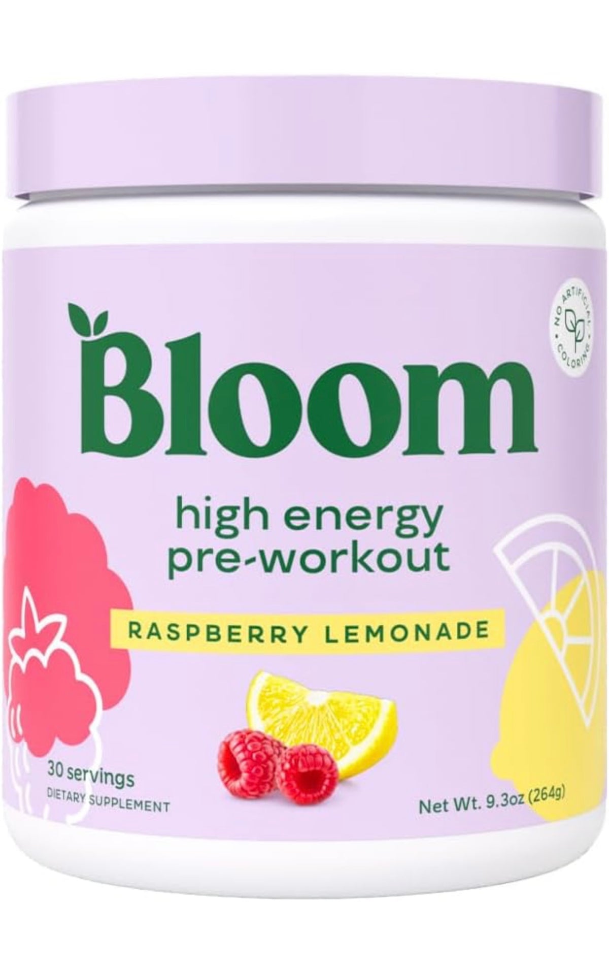 Bloom Nutrition Preentrenamiento de alta energía keto, mezcla de bebida sin azúcar, 30 servicios
