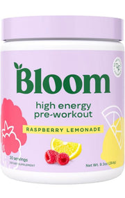 Bloom Nutrition Preentrenamiento de alta energía keto, mezcla de bebida sin azúcar, 30 servicios