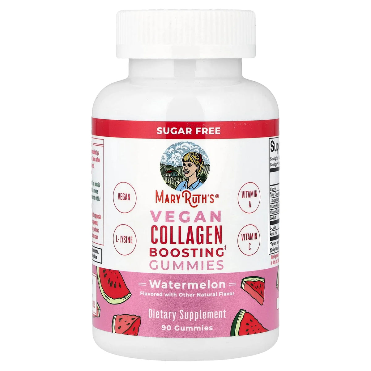 Mary ruth's, vengan collagen boosting gummies, 90 unidades