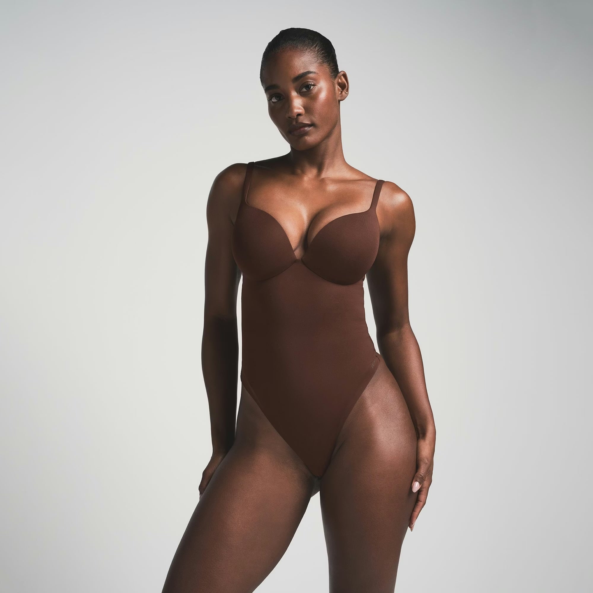 SKIMS ultimate body push up thong bodysuit