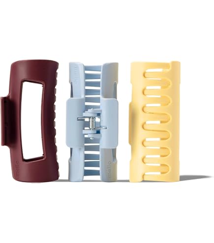 Mello, pinza de pelo mediana flexible 3 pack