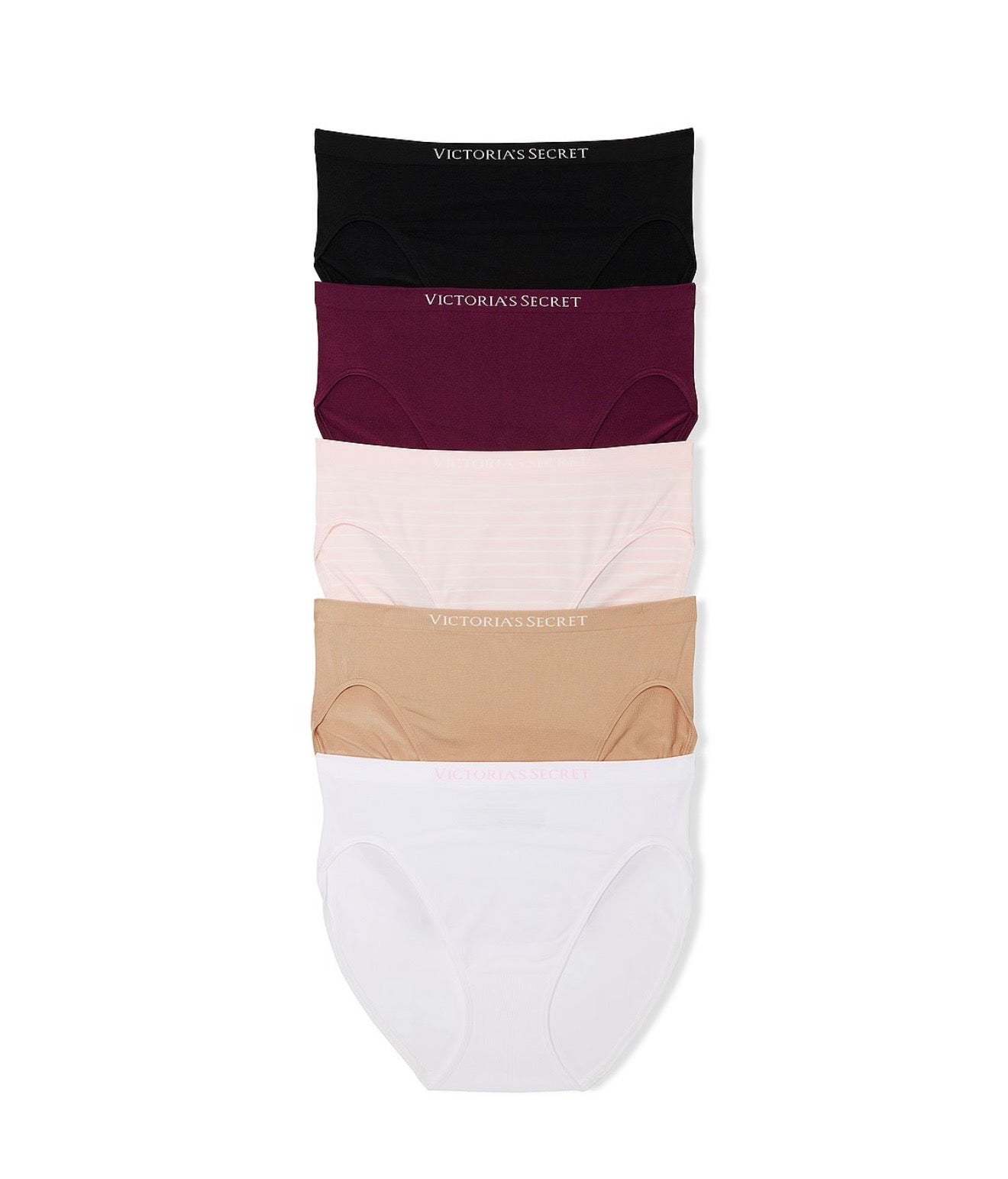 VS 5 pack Seamless high leg brief panties